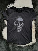 Zwart T-shirt met Doodskop - Squared & Cubed, maat 110/116, Kinderen en Baby's, Kinderkleding | Maat 110, Jongen of Meisje, Ophalen of Verzenden