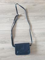 Kleine donkerblauwe leren schoudertas LaModa, Overige merken, Blauw, Ophalen of Verzenden, Zo goed als nieuw