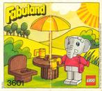 Lego fabuland 3601 elton olifant., Ophalen of Verzenden, Gebruikt, Complete set, Lego