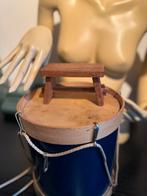 Mini Oud Houten Krukje - 10cm Breed, Ophalen of Verzenden