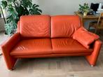 2.5-zits Leolux Fidamigo bank, leer Zerlina, Vintage ter, Huis en Inrichting, Banken | Bankstellen, Ophalen, Gebruikt, 150 tot 200 cm