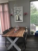 Boomstam eettafel, Ophalen, Gebruikt, 100 tot 150 cm, 200 cm of meer