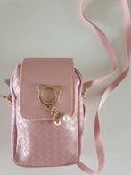 Roze telefoontasje met Kattenoortjes, Sieraden, Tassen en Uiterlijk, Tassen | Damestassen, Ophalen of Verzenden, Nieuw, Roze, Schoudertasje