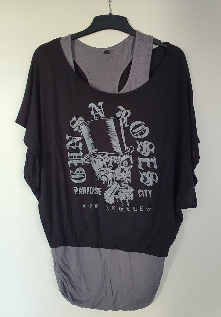 Top Guns ’n Roses – Paradise City – maat M, Kleding | Dames, Tops, Gedragen, Maat 38/40 (M), Zwart, Zonder mouw, Verzenden