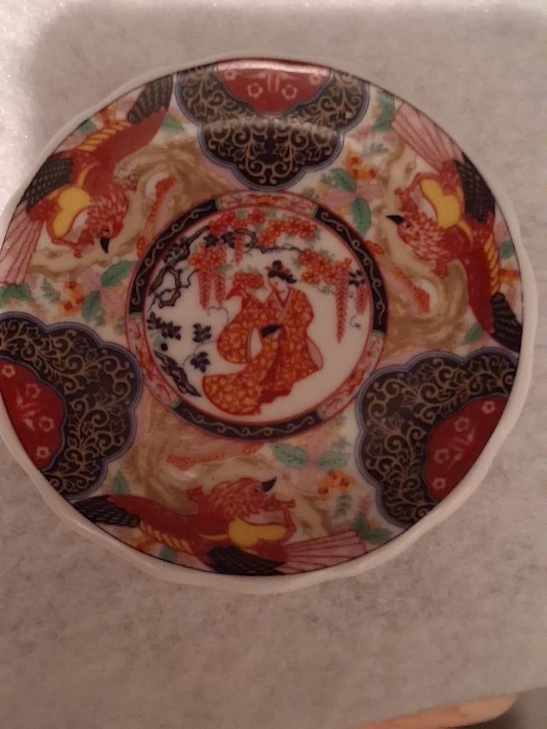 Chinees bordje 11 cm. 15€ met paradijs vogels er op., Ophalen of Verzenden