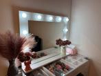 Hollywood spiegel (vanity spiegel) met lamps, Ophalen, Zo goed als nieuw, Minder dan 100 cm, Rechthoekig