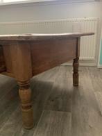 Antieke Salontafel met Lades, Huis en Inrichting, Tafels | Eettafels, Ophalen, Gebruikt, 100 tot 150 cm, 50 tot 100 cm