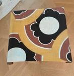 Vintage Camping Kruk / Voetenbank - Retro Bloem Patroon, Huis en Inrichting, Stoelen, Gebruikt, Bruin, Ophalen of Verzenden, Eén