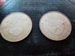 2 Zilveren 10 Gulden 1973 - Juliana - Verzamelobject, Postzegels en Munten, Koningin Juliana, Zilver, Ophalen of Verzenden, Losse munt