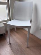 Allibert Sento witte vintage stoel, Huis en Inrichting, Stoelen, Ophalen, Kunststof, Wit, Zo goed als nieuw