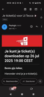 Lil tecca(27 juli 19:00 Tilburg.), Tickets en Kaartjes
