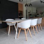 HAY tafel + 6 HAY stoelen, Ophalen, Kunststof, Gebruikt, 50 tot 100 cm