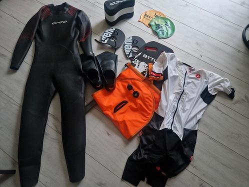 Triathlon set Wetsuit + Trisuit + alle toebehoren ZGAN, Kleding | Heren, Badmode en Zwemkleding, Overige maten, Ophalen of Verzenden