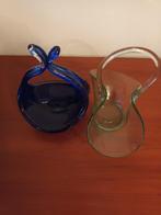 2x Glazen mandje in 1 koop!, Ophalen of Verzenden
