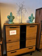 Highboard eiken kast NIEUW met ledverlichting en softclose, Ophalen, Nieuw