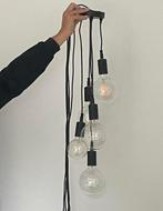 Glasbol designlamp / Spin plafondlamp (5 lampen/bollen), Ophalen of Verzenden, Gebruikt