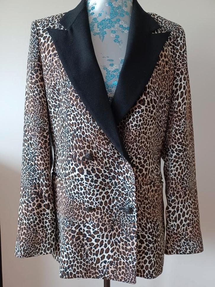 IKKS Colbert - Damesjasje, Kleding | Dames, Jasjes, Kostuums en Pakken, Zo goed als nieuw, Jasje, Maat 38/40 (M), Bruin, Ophalen of Verzenden