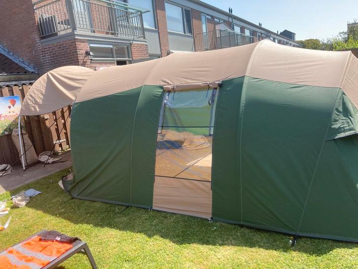 Gebruikte tent met vaste grondzeil, Caravans en Kamperen, Tenten, tot en met 4, Gebruikt, Ophalen
