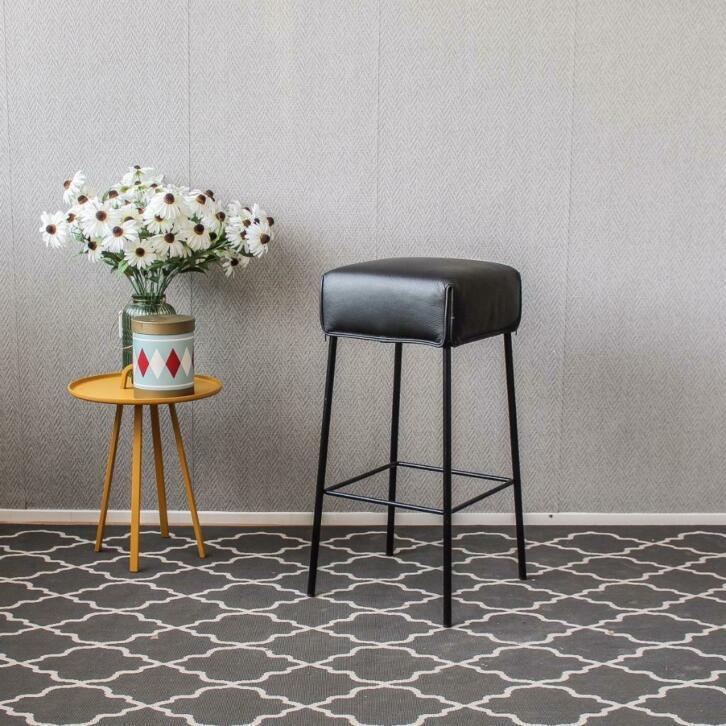 6x Montis Samba barkruk zwart leder - hoog model, Huis en Inrichting, Barkrukken, Zo goed als nieuw, Leer, Ophalen of Verzenden