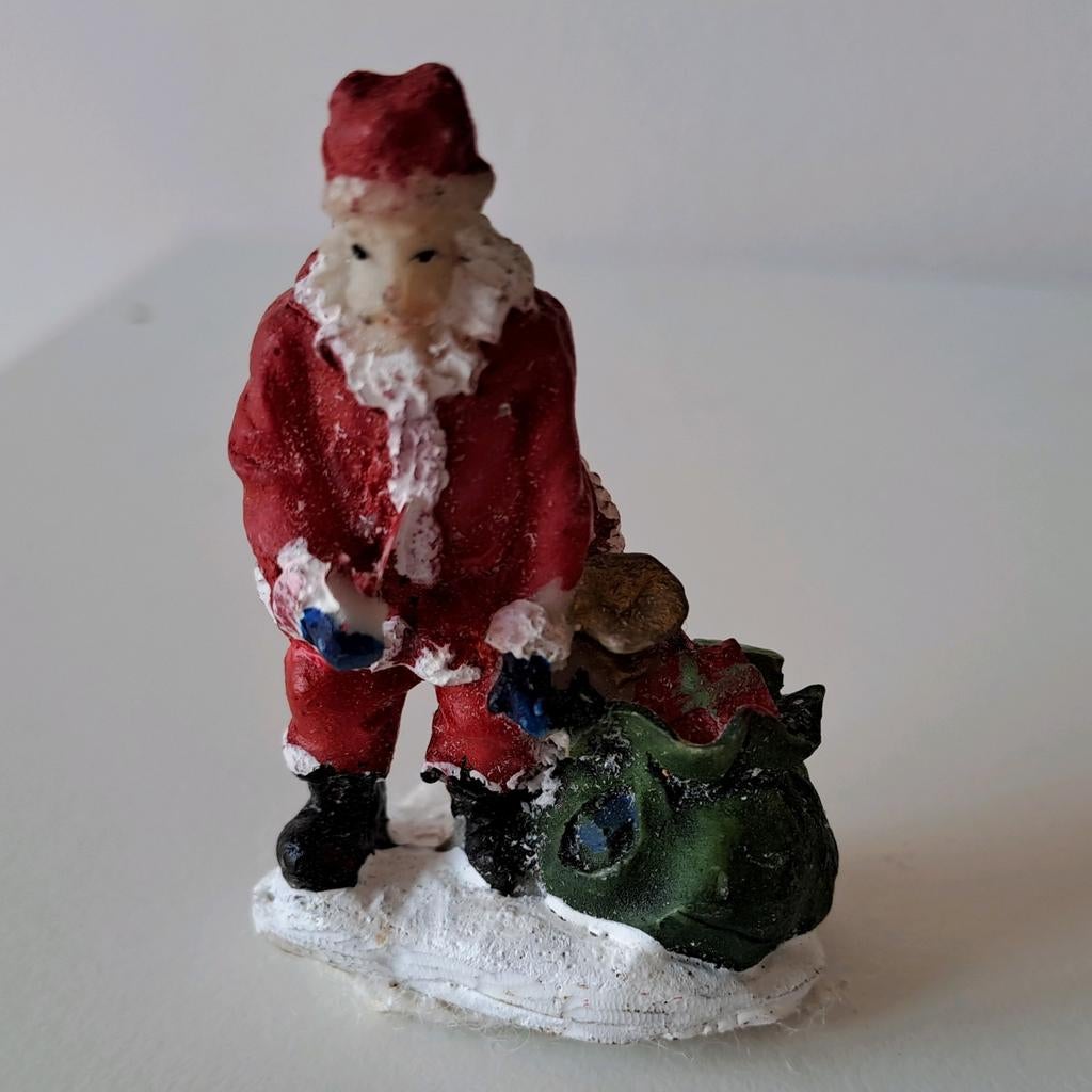 Kerstfiguur kerstman nr 2 voor Kerstdorp, Ophalen of Verzenden