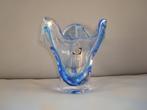 Crystal Maastricht Holland Vaasje Blauw, Ophalen of Verzenden