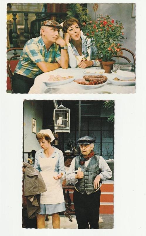 2 kaarten Ja Zuster Nee Zuster zuster Klivia Gerrit, Verzamelen, Film en Tv, Gebruikt, Tv, Foto of Kaart, Verzenden