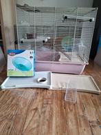 Hele mooi hamsterkooi met toebehoren., Dieren en Toebehoren, Kooi, Minder dan 75 cm, Zo goed als nieuw, Ophalen