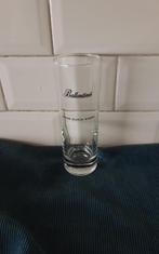 BALLANTINES long drink glas zwarte logo, Verzamelen, Ophalen of Verzenden, Zo goed als nieuw, Borrel- of Shotglas