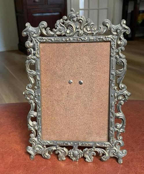 Messing fotolijst, zonder glas, Antiek en Kunst, Curiosa en Brocante, Ophalen of Verzenden