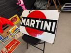 Vintage Martini emaille Reclamebord 1956, Verzamelen, Merken en Reclamevoorwerpen, Reclamebord, Gebruikt, ., Ophalen of Verzenden
