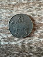 25 Thebe - Botswana - 1977, Postzegels en Munten, Munten | Afrika, Ophalen of Verzenden, Overige landen, Losse munt, Zilver