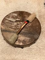 Sjamanendrum 31 cm, inclusief klopper en leren tas, Muziek en Instrumenten, Ophalen of Verzenden, Zo goed als nieuw