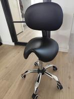 Prima conditie zadel kruk 50 - 65 cm zithoogte, Huis en Inrichting, Krukjes, Ophalen, Zo goed als nieuw, Staal