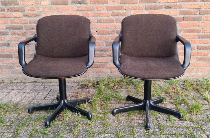 Mid-Century Charles Pollock voor Comforto '70, Huis en Inrichting, Bureaustoelen, Gebruikt, Zwart, Ophalen