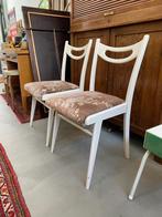 SALE: space age vintage stoelen, brocante eetkamerstoelen, Huis en Inrichting, Stoelen, Twee, Gebruikt, Hout, Ophalen