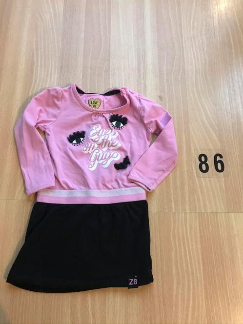 Z8 jurk meisje maat 86 Zgan roze eyes style: Dolly, Kinderen en Baby's, Babykleding | Maat 86, Zo goed als nieuw, Meisje, Jurkje of Rokje