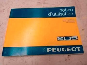 Peugeot 205 1983 1984 1985 instructieboekje gl gr sr gt beschikbaar voor biedingen