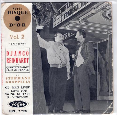 DJANGO REINHARDT  -  EP:  Serie disque d'or, vol.2  zie hoes, Cd's en Dvd's, Vinyl Singles, Gebruikt, EP, Jazz en Blues, 7 inch