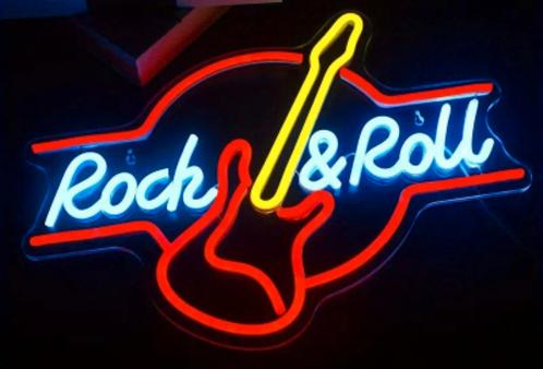 Mooie Neon LED Verlichting Rock & Roll, Verzamelen, Merken en Reclamevoorwerpen, Nieuw, Lichtbak of (neon) lamp, Ophalen of Verzenden