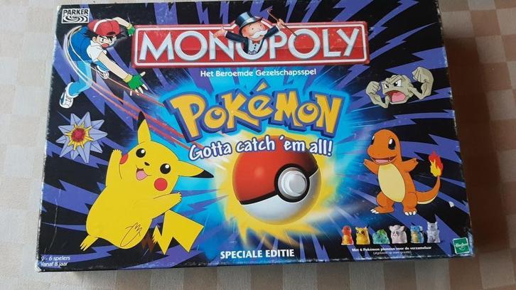 bordspel zgan Monopoly Pokemon Monopolie 2003 edition, Hobby en Vrije tijd, Gezelschapsspellen | Bordspellen, Gebruikt, Een of twee spelers