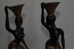 Bronzen Beelden Set van 2 - Groot, Antiek en Kunst, Ophalen of Verzenden