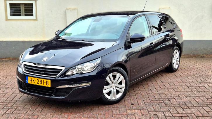 Peugeot 308 1.6 E-hdi 88 KW SW 2015 Blauw/LEDER/EURO 6/INRUI, Auto's, Peugeot, Bedrijf, ABS, Airbags, Airconditioning, Bluetooth