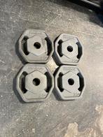 4 x 2,5 kg reebok pu rubber halter schijven 30 mm, Halterschijven, Gebruikt, Reebok, 4 x 2,5 kg