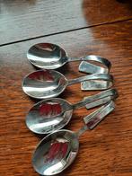 Amuse lepels 4 stuks, Huis en Inrichting, Ophalen of Verzenden, Zo goed als nieuw, Rvs of Chroom, Vaatwasserbestendig