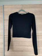 Zgan Zwarte FBSister crop top mt S 36, Zwart, Ophalen of Verzenden, Zo goed als nieuw, Lange mouw