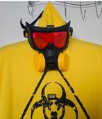 Ongedierte bestrijdings outfit + masker mt L / XL, Carnaval, Maat 56/58 (XL), Ophalen of Verzenden, Zo goed als nieuw