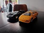 2 Klassieke Lamborghini Modelauto's 1:18, Hobby en Vrije tijd, Modelauto's | 1:18, Ophalen of Verzenden, Zo goed als nieuw, Auto