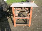 Cirkelzaag op tafel voor het zagen van aanmaakhout , etc, Doe-het-zelf en Verbouw, Gereedschap | Zaagmachines, Ophalen, Gebruikt
