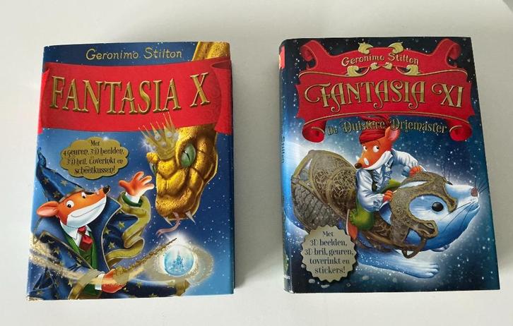 Fantasia Boeken delen X en XI, Geronimo Stilton,, Boeken, Fantasy, Zo goed als nieuw, Ophalen of Verzenden