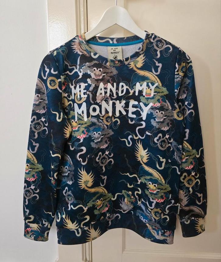 Sweater-trui Me and My Monkey jongens Maat 14/ 164, Kinderen en Baby's, Kinderkleding | Maat 140, Zo goed als nieuw, Jongen of Meisje